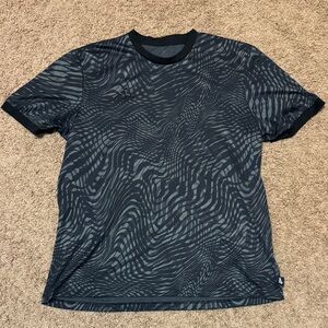 adidas Black and Gray Patterned Tee